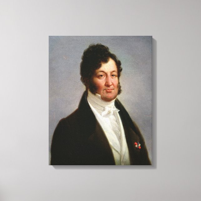 Porträtt av Louis-Philippe Kung av Frankrike Canvastryck (Framsida)