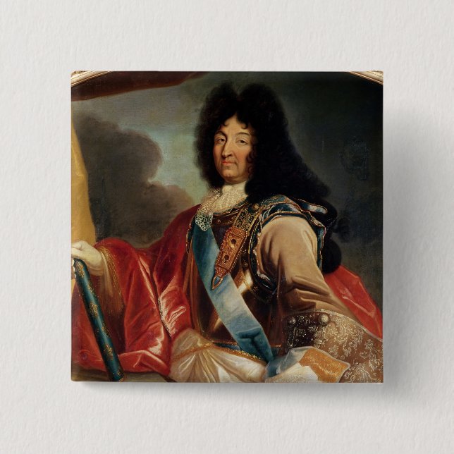 Porträtt av Louis XIV 2 Knapp (Framsida)