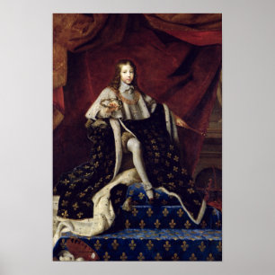 Porträtt av Louis XIV åldrades 10, 1648 Poster