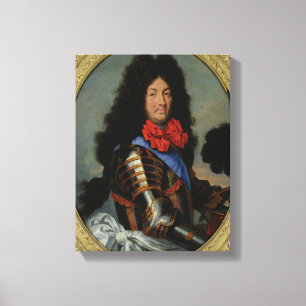 Porträtt av Louis XIV Canvastryck