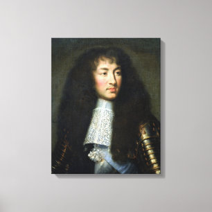 Porträtt av Louis XIV Canvastryck