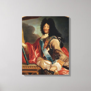 Porträtt av Louis XIV Canvastryck