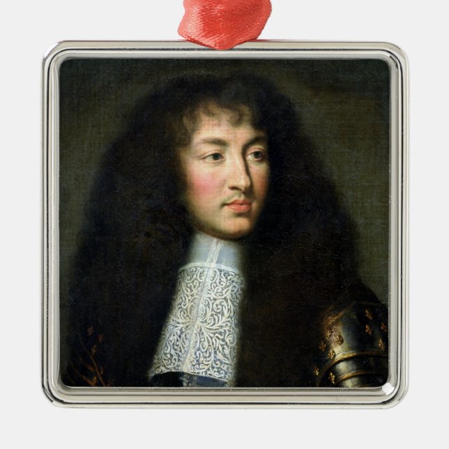 Porträtt av Louis XIV Julgransprydnad Metall (Framsidan)