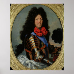 Porträtt av Louis XIV Poster