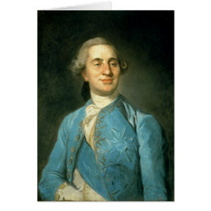 Porträtt av Louis XVI 1775 Hälsningskort