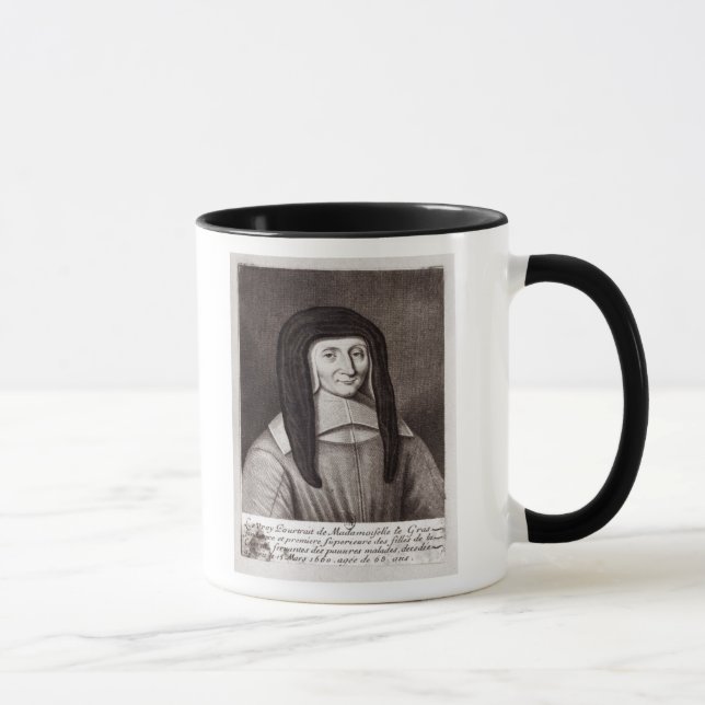 Porträtt av Louise de Marillac Mugg (Höger)