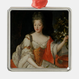 Porträtt av Louise-Francoise de Bourbon Julgransprydnad Metall