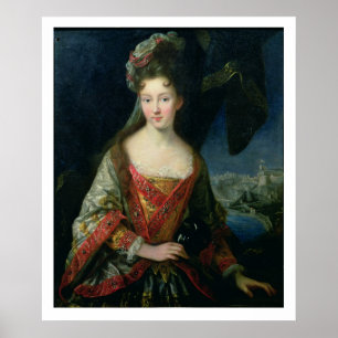 Porträtt av Louise-Hippolyte (1687-1731), Princess Poster
