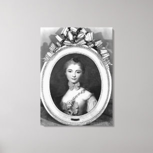 Porträtt av Louise Honorine Crozat du Chatel Canvastryck
