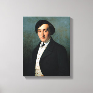 Porträtt av Lucien Petipa 1849 Canvastryck