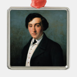 Porträtt av Lucien Petipa 1849 Julgransprydnad Metall