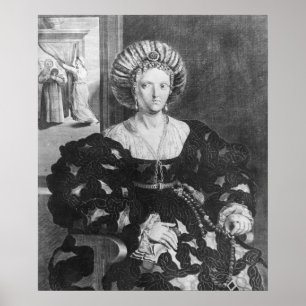 Porträtt av Lucrezia Borgia Poster