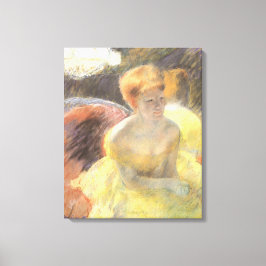 Porträtt av Lydia på operan av Mary Cassatt Canvastryck