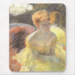 Porträtt av Lydia på operan av Mary Cassatt Musmatta