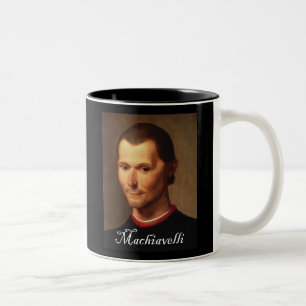 Porträtt av Machiavelli 1 Två-Tonad Mugg