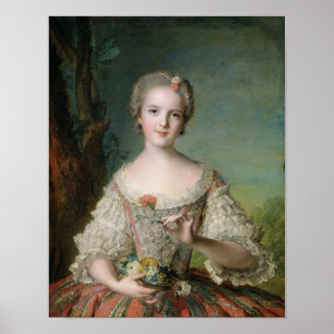 Porträtt av Madam Louise de Frankrike Poster