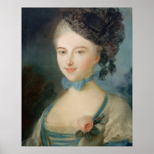 Porträtt av madambalzacen, c.1798 poster