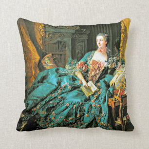 Porträtt av Madame de Pompadour Kudde