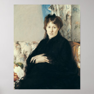 Porträtt av madamEdma Pontillon 1871 Poster