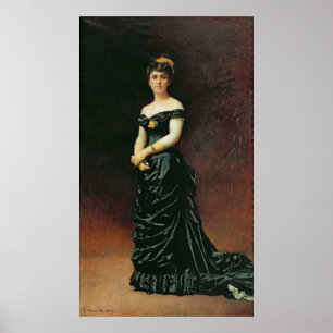 Porträtt av madamen Bishoffsheim, 1877 Poster