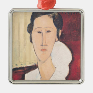 Porträtt av madamen Hanka Zborowska, 1917 Julgransprydnad Metall