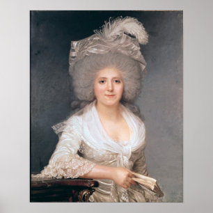 Porträtt av madamen Jeanne-Louise-Henriette Campa Poster