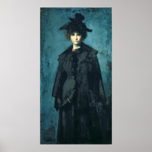 Porträtt av madamen Laura Leroux Poster