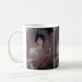 Porträtt av Madamoiselle Emilienne Le Roy Kaffemugg