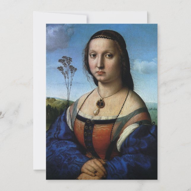 Porträtt av Maddalena Doni av Raphael Sanzio (Framsida)