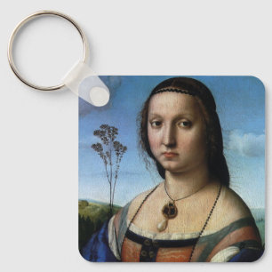 Porträtt av Maddalena Doni av Raphael Sanzio Nyckelring