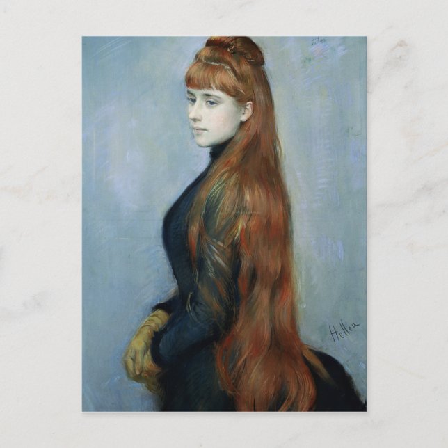 Porträtt av mademoisellen Alice Guerin Vykort (Framsida)