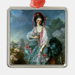 Porträtt av mademoisellen Guimard som Terpsichore Julgransprydnad Metall