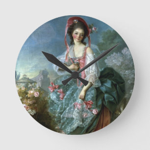 Porträtt av mademoisellen Guimard som Terpsichore Rund Klocka