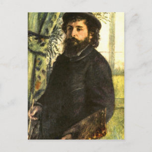 Porträtt av målaren Claude Monet av Renoir Vykort