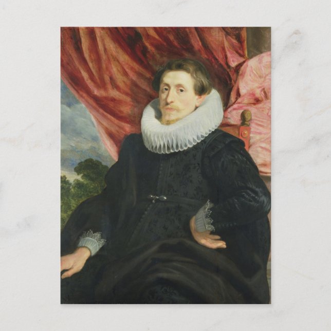 Porträtt av Man, c.1619 Vykort (Framsida)