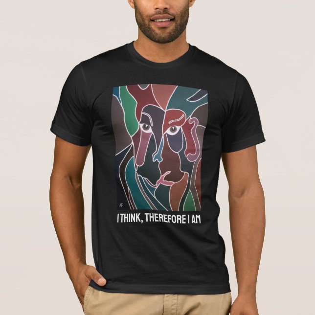 Porträtt av Man Painting av Alfred Fox T Shirt (Framsida)