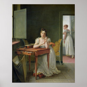 Porträtt av Marceline Desbordes-Valmore Poster
