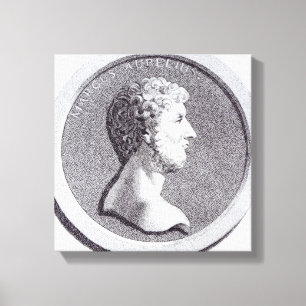 Porträtt av Marcus Aurelius Canvastryck