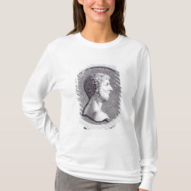 Porträtt av Marcus Aurelius T Shirt (Framsida)