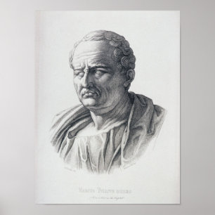Porträtt av Marcus Tullius Cicero Poster