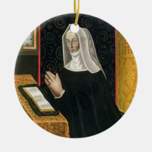 Porträtt av Margaret Beaufort, Countess av Richmo Julgransprydnad Keramik