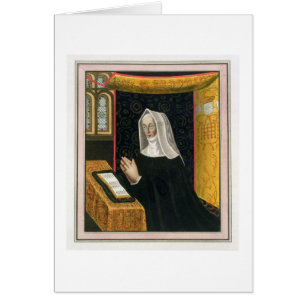 Porträtt av Margaret Beaufort, Countess av Richmon Hälsningskort