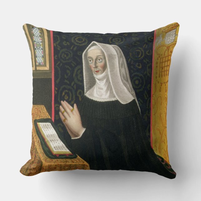 Porträtt av Margaret Beaufort, Countess av Richmon Kudde (Framsida)