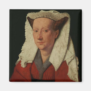 Porträtt av Margaret skåpbil Eyck, 1439 Magnet