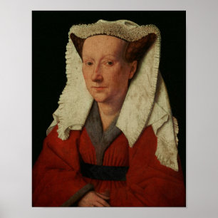 Porträtt av Margaret skåpbil Eyck, 1439 Poster