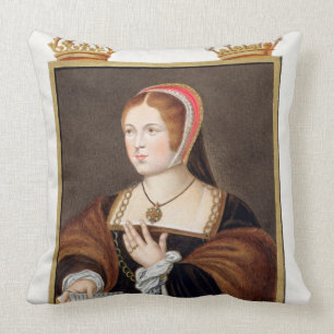 Porträtt av Margaret Tudor (1489-1541) drottning Kudde