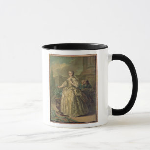 Porträtt av Maria Leszczynska 1747 Mugg
