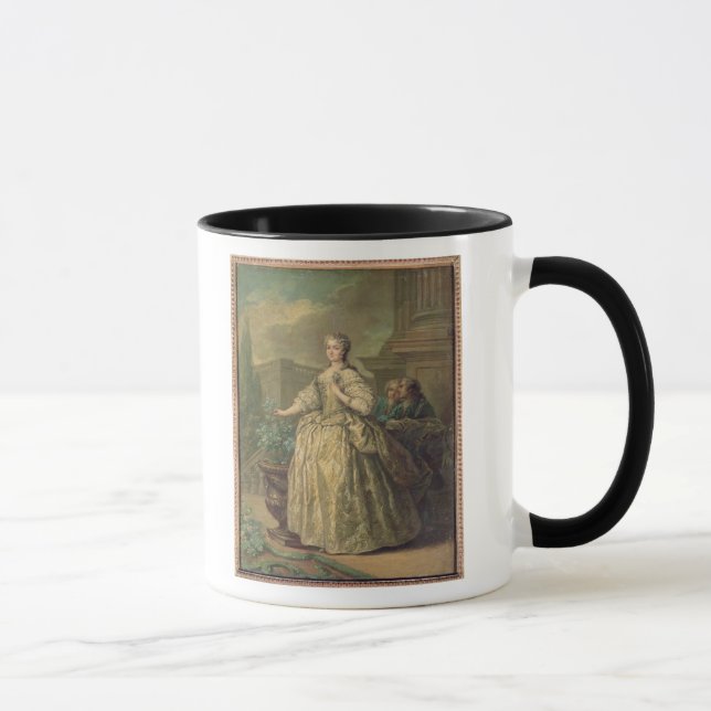 Porträtt av Maria Leszczynska 1747 Mugg (Höger)