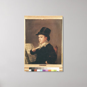 Porträtt av Mariano Goya 1815-17 Canvastryck
