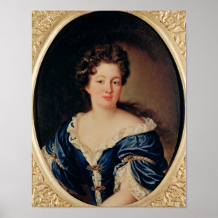 Porträtt av Marie-Anne Mancini Princess Colonna Poster